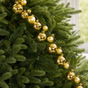 6 FT Gold Ball Garland Shatterproof