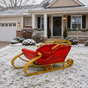 6 FT X 4 FT Red & Gold Santa Sleigh 2 Seater