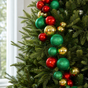 6 FT Green, Red, & Gold Ball Garland