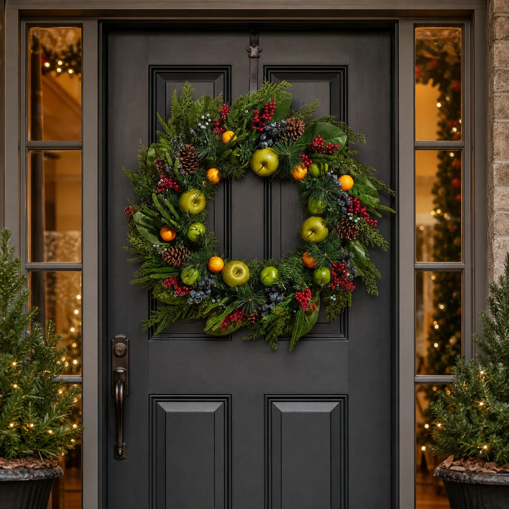 33" Mixed Fruit Wreath
