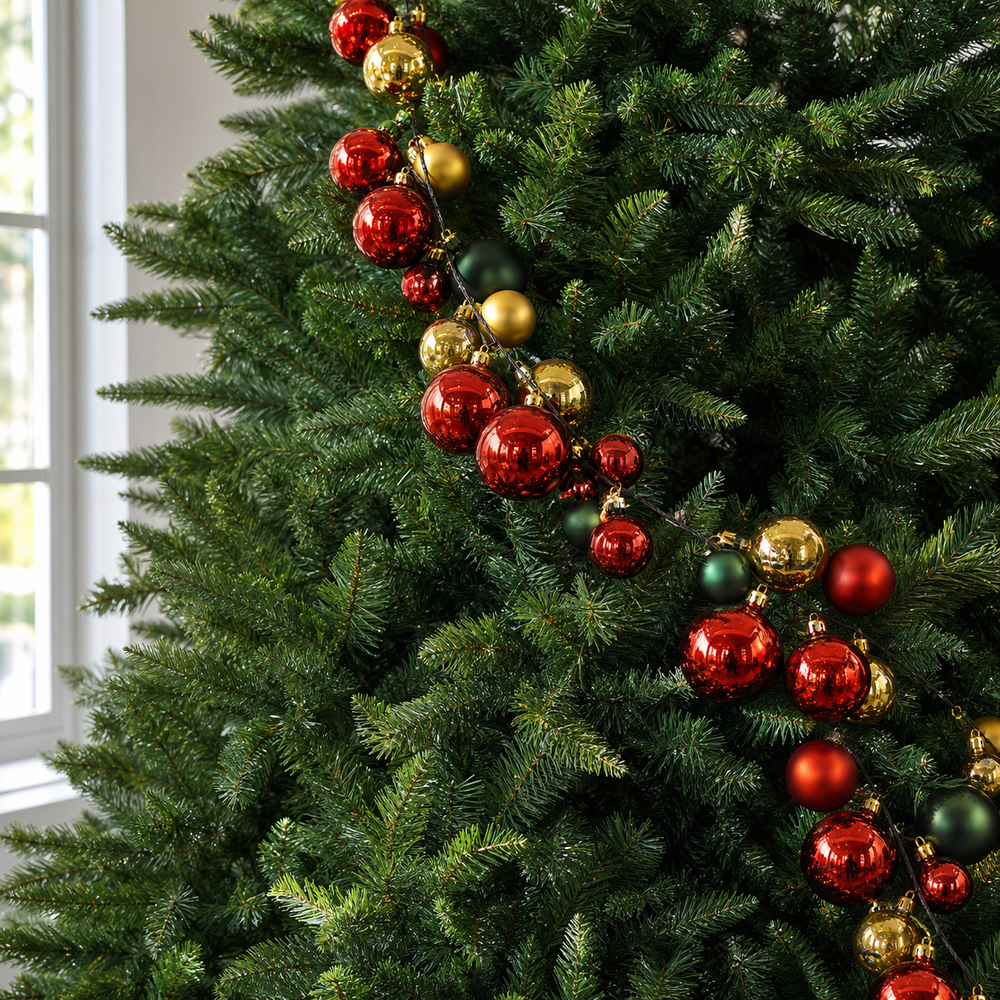 6 FT Multicolor Ball Garland Shatterproof