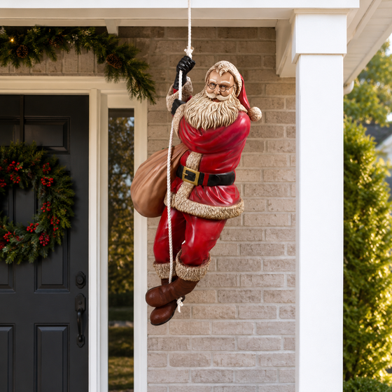 5.5 FT Red Climbing Santa