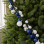 6 FT Blue, Silver & White Ball Garland Shatterproof