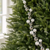6 FT Silver Ball Garland Shatterproof