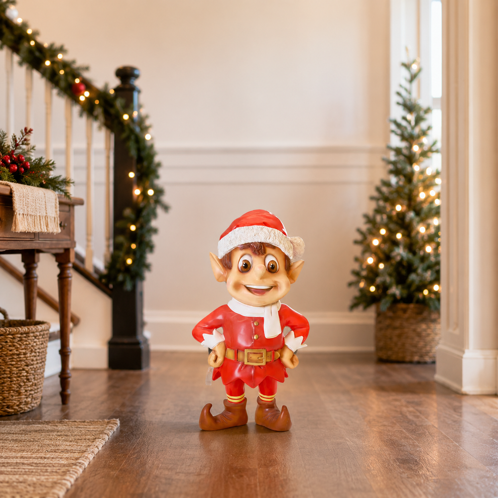 3 FT Red Standing Santa Elf