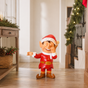 3 FT Red Santa Elf Laughing