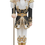 6 FT Black, White & Gold Nutcracker