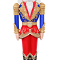 6 FT Red, Blue & Gold Nutcracker