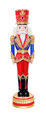 6 FT Red, Blue & Gold Nutcracker