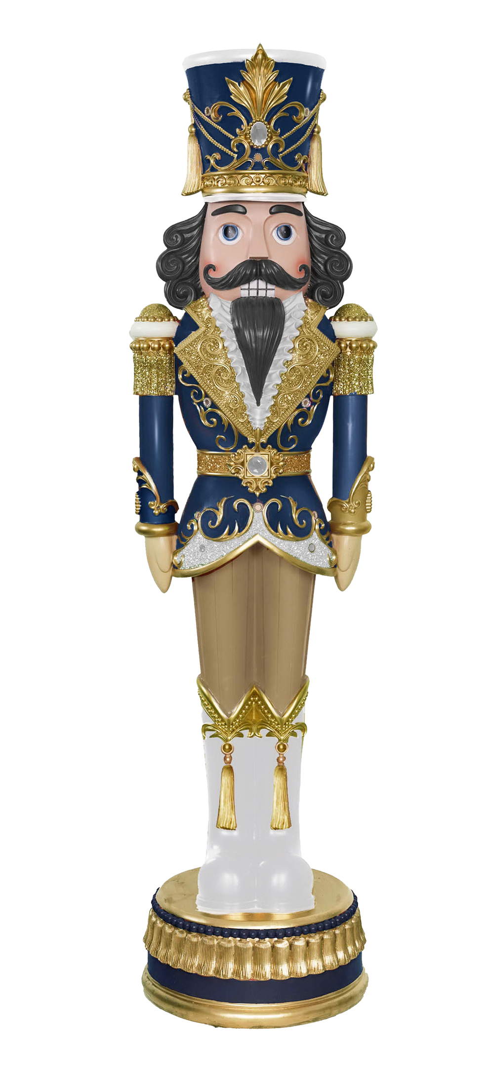 6 FT Blue & Gold Nutcracker