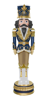 6 FT Blue & Gold Nutcracker