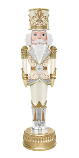 6 FT Gray & Gold Nutcracker