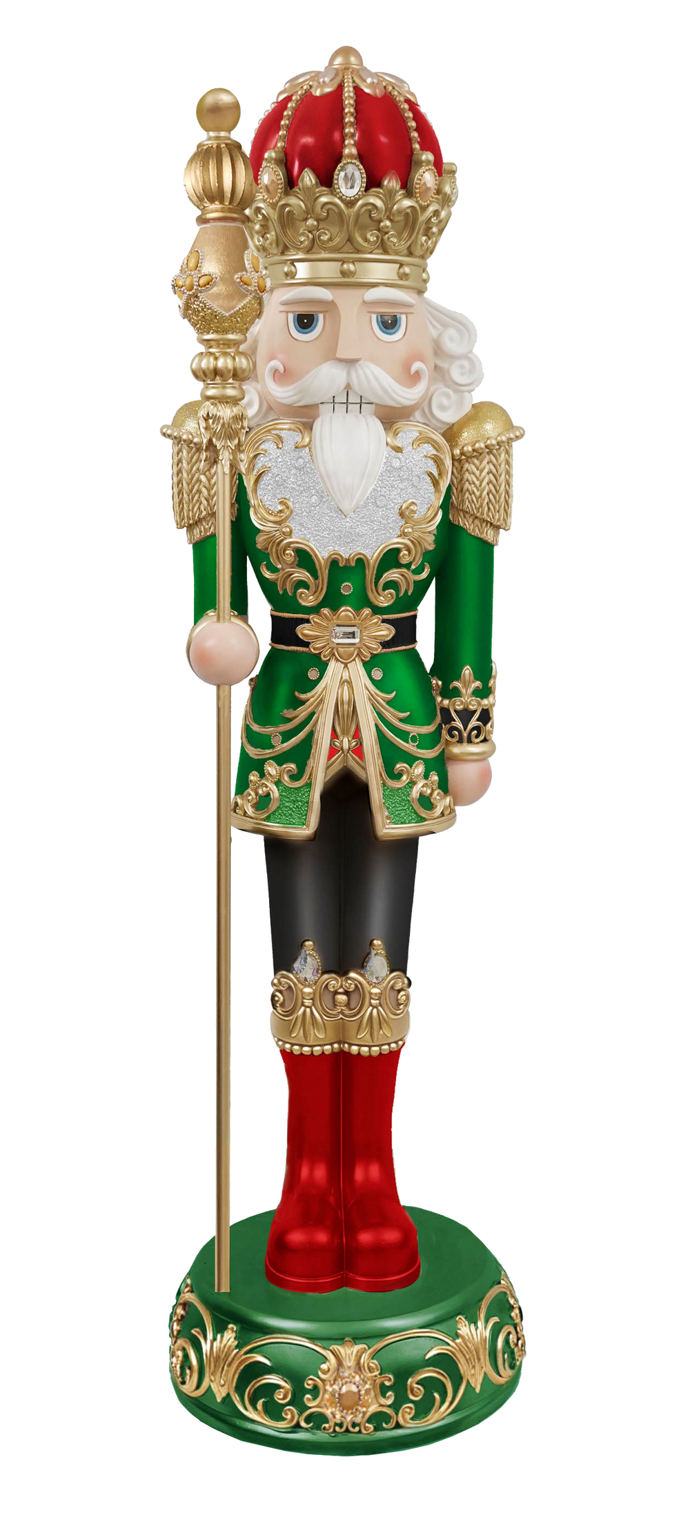 6 FT Red, Green & Gold Nutcracker