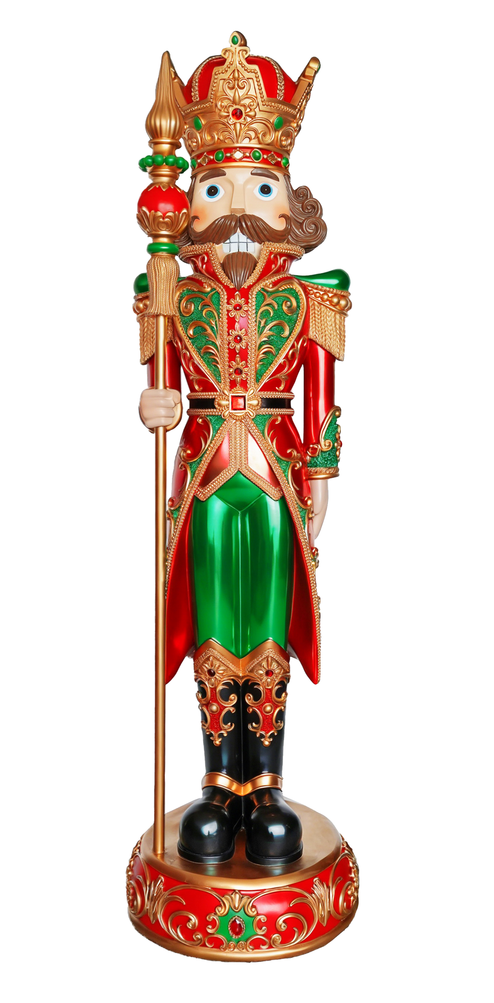 8 FT Red & Green Nutcracker