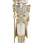 8 FT Gray & Gold Nutcracker