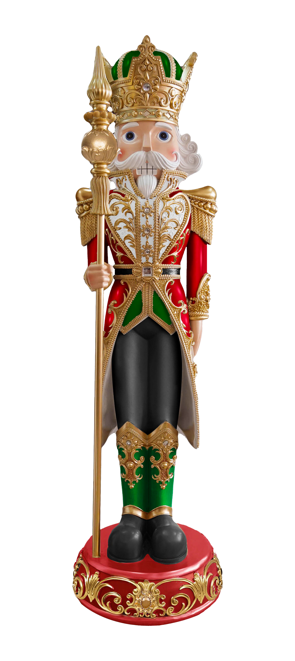 8 FT Red, Green & Gold Nutcracker