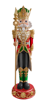 8 FT Red, Green & Gold Nutcracker