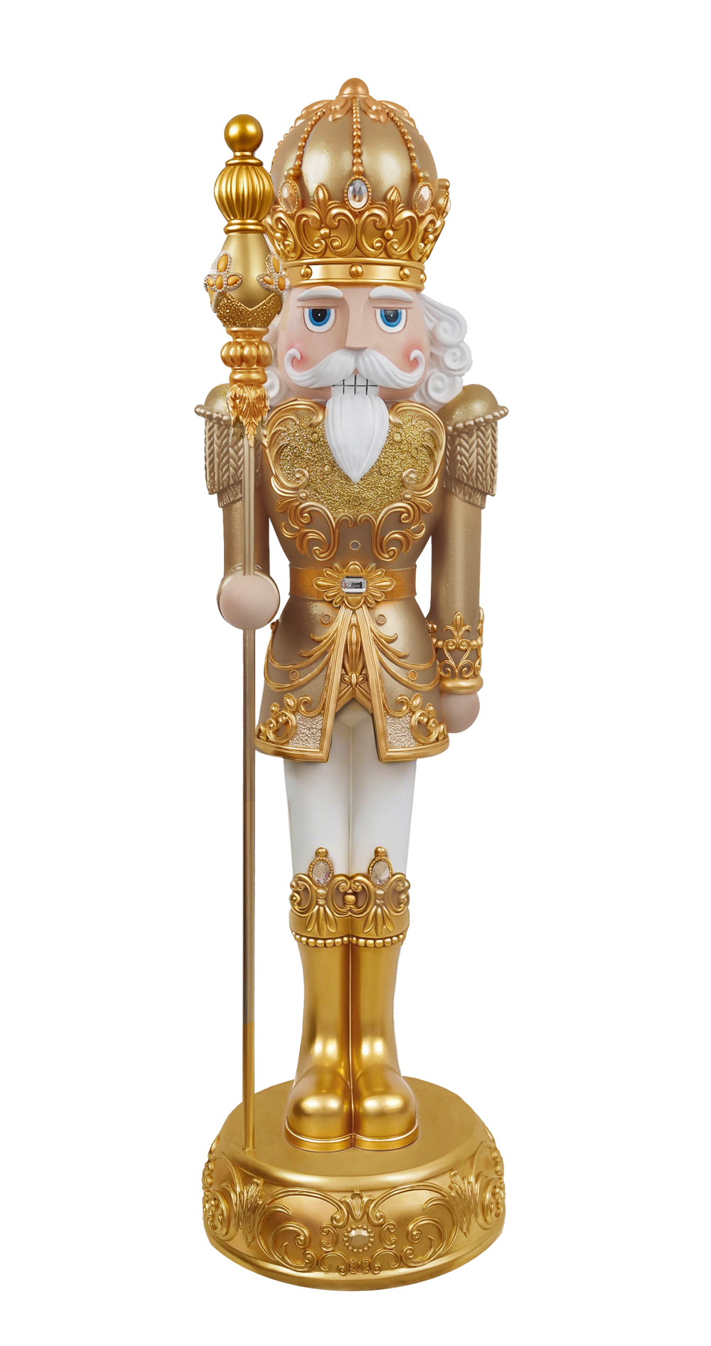 6 FT Gold & White Nutcracker