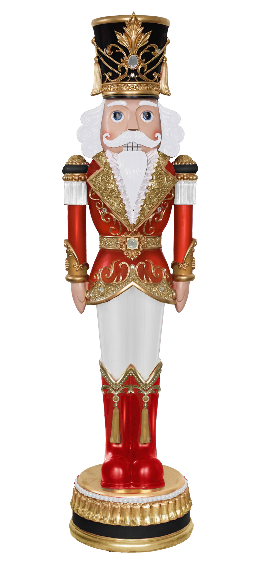 6 FT Red, Black & White Nutcracker