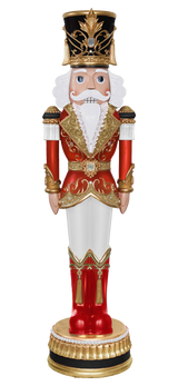 6 FT Red, Black & White Nutcracker