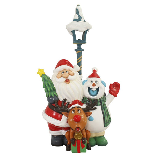 6 FT Santa Trio With Snowman & Deer