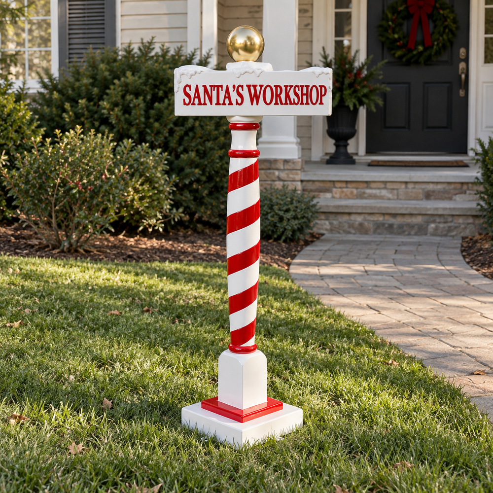 3 FT Santa's Workshop Sign