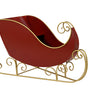 22" X 4 FT X 2 FT Red & Gold Sleigh