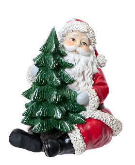 10" Santa Hugging Tree Tree Base