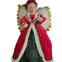32" Red & Green Animated Musical Angel Tree Topper