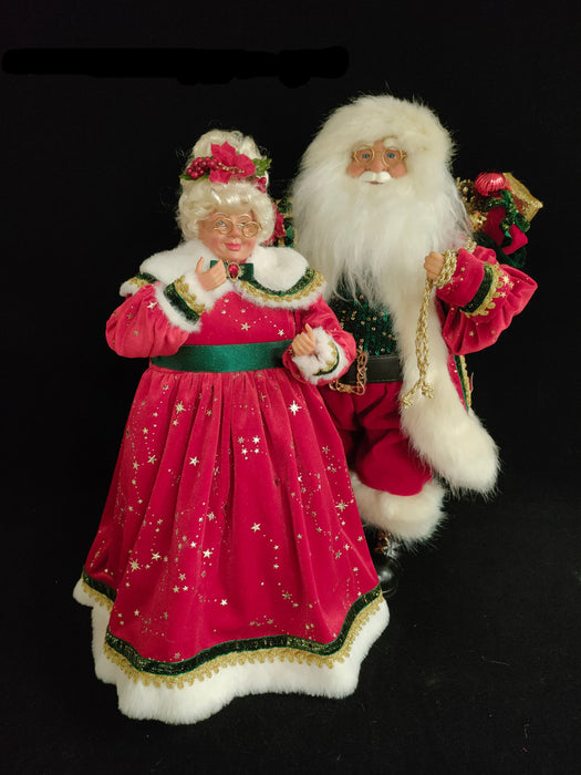 18" Mr & Mrs Santa Claus Set