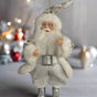 9" Silver & White Santa Claus