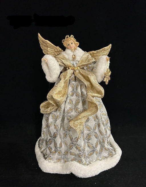 16" Champagne & Silver Fairy Tree Topper