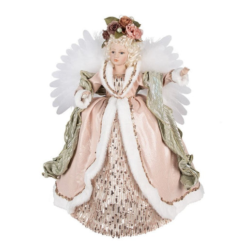 16" Light Pink & Green Fairy Tree Topper