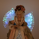 16" Light Pink & Green Fairy Tree Topper