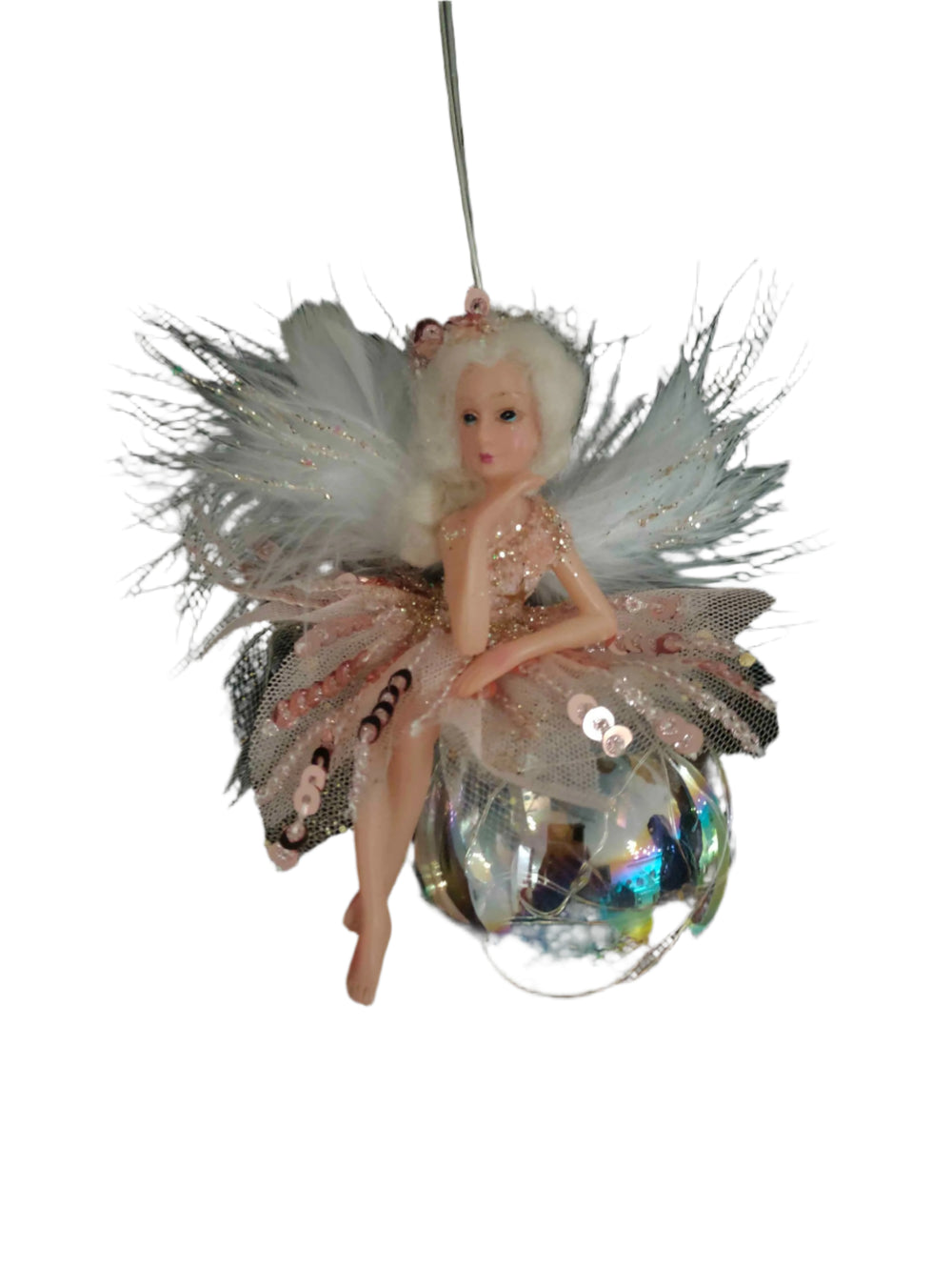 6" Fairy Ball Lighted Ornament