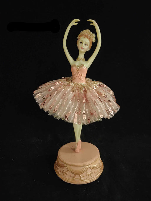 13" Pink Ballerina Music Box