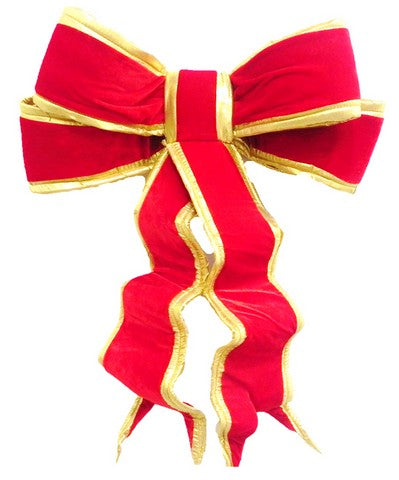 3' X 2' Red & Gold Bow