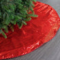 48" Red Sequin Tree Skirt