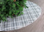 48" Grey, White, & Black Plaid Tree Skirt