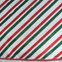 48" Red & Green Striped Glitter Tree Skirt