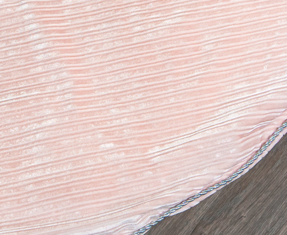 60" Pink Velvet Tree Skirt