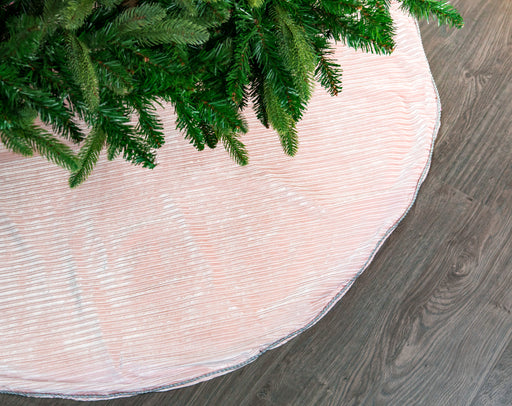 60" Pink Velvet Tree Skirt