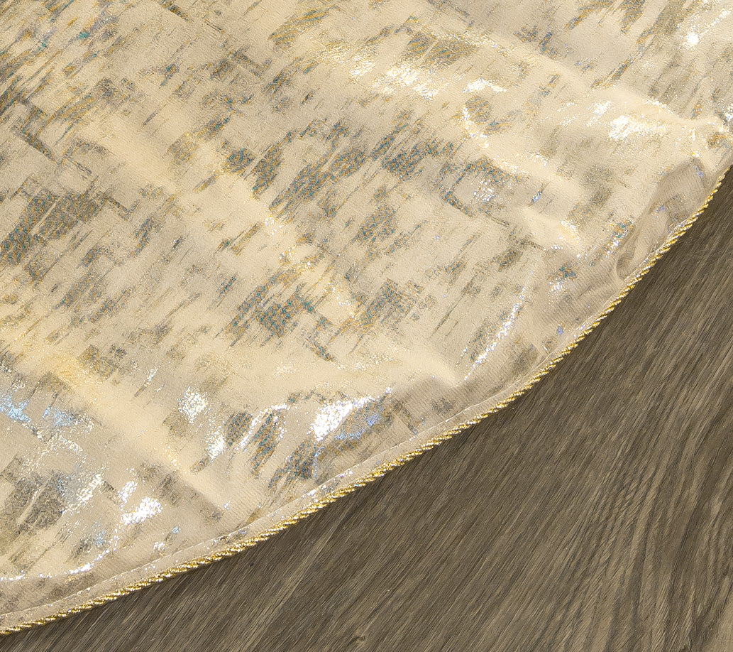 60" Celline Metallic Tree Skirt