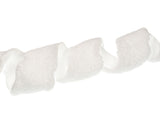 4" X 10YD White Plush Ribbon