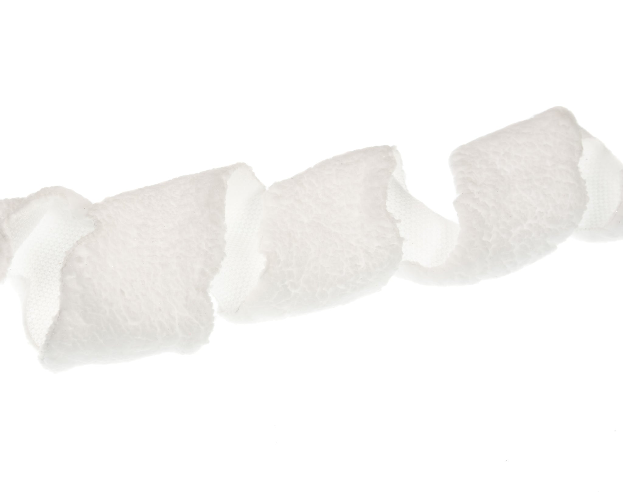 4" X 10YD White Plush Ribbon