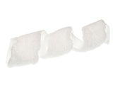 4" X 10YD White Plush Ribbon