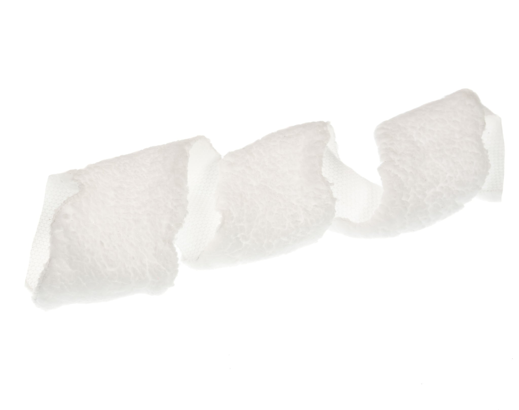 4" X 10YD White Plush Ribbon