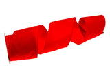 4" X 10YD Red Velvet Ribbon
