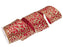 4" X 10YD Red & Gold Glittler Ribbon