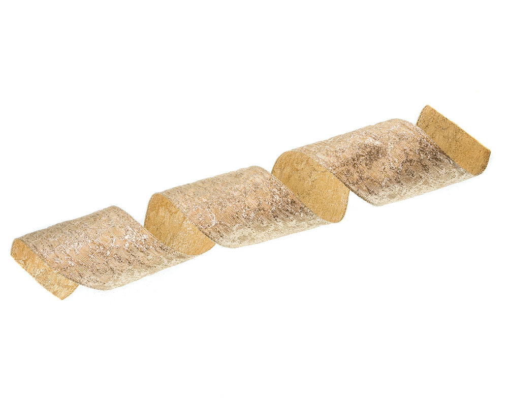 4" X 10YD Gold Mesh Ribbon